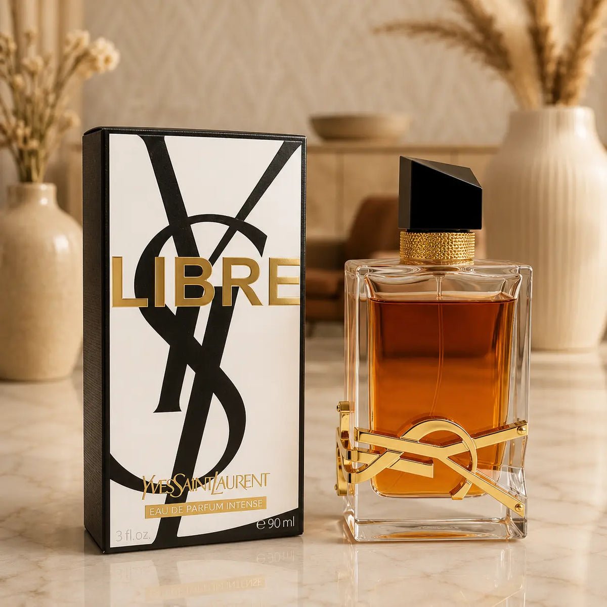 YSL Libre Eau de Parfum Intense 90ml perfume bottle and box