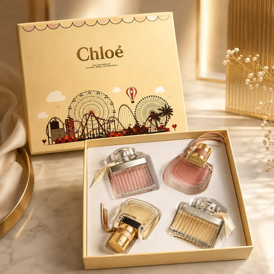 Chloé 4-piece miniature fragrance gift set with four 5ml perfumes
