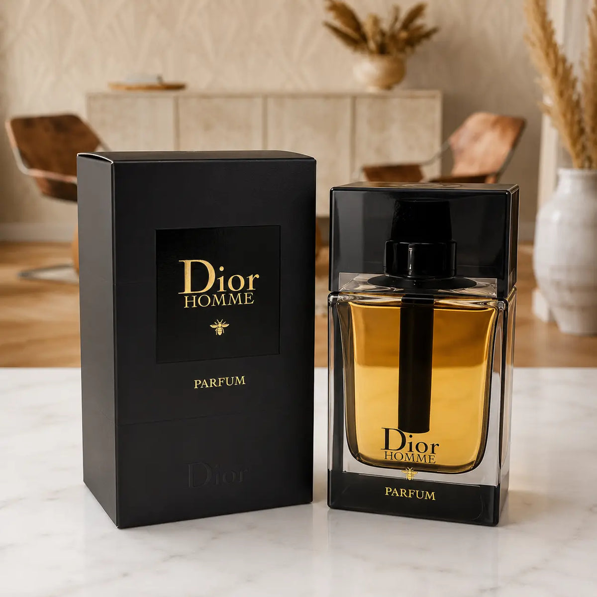 Dior Homme Parfum bottle and box