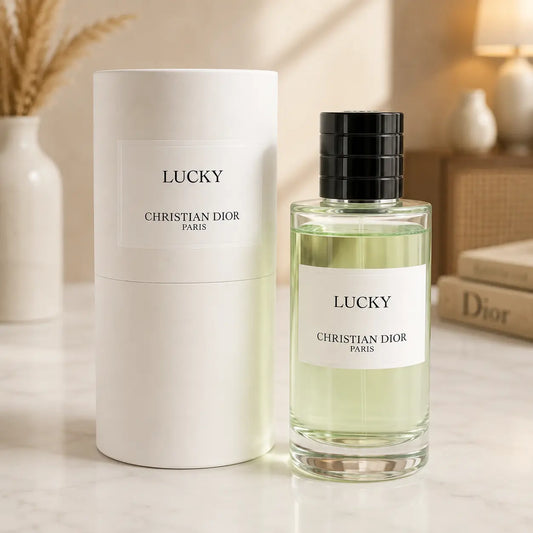 Dior Lucky Eau de Parfum perfume bottle and presentation box