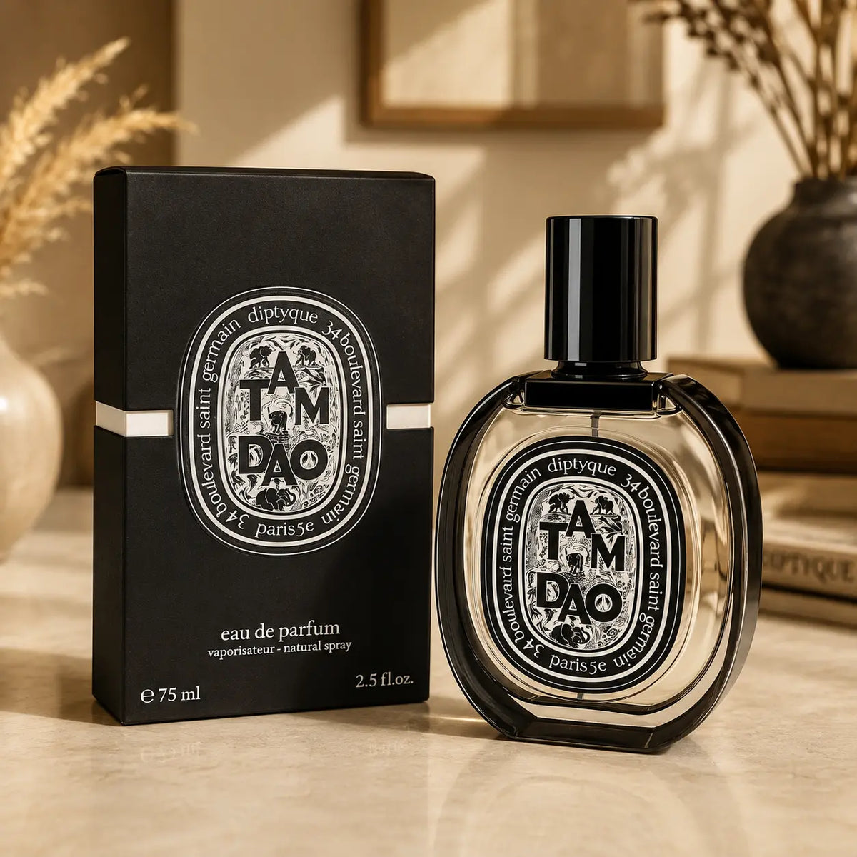Diptyque Tam Dao Eau de Parfum 75ml perfume bottle and box