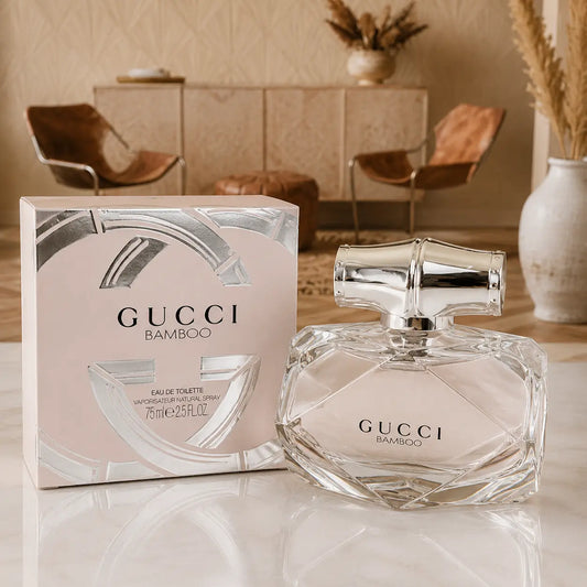 Gucci Bamboo Eau de Toilette 75ml perfume bottle and box