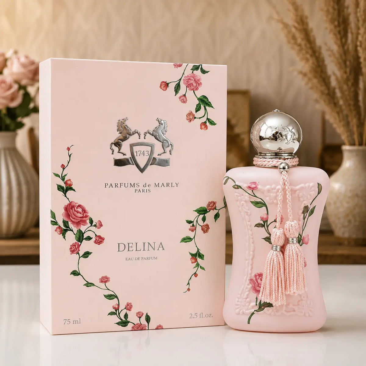 Parfums de Marly Delina Eau de Parfum 75ml pink bottle and box