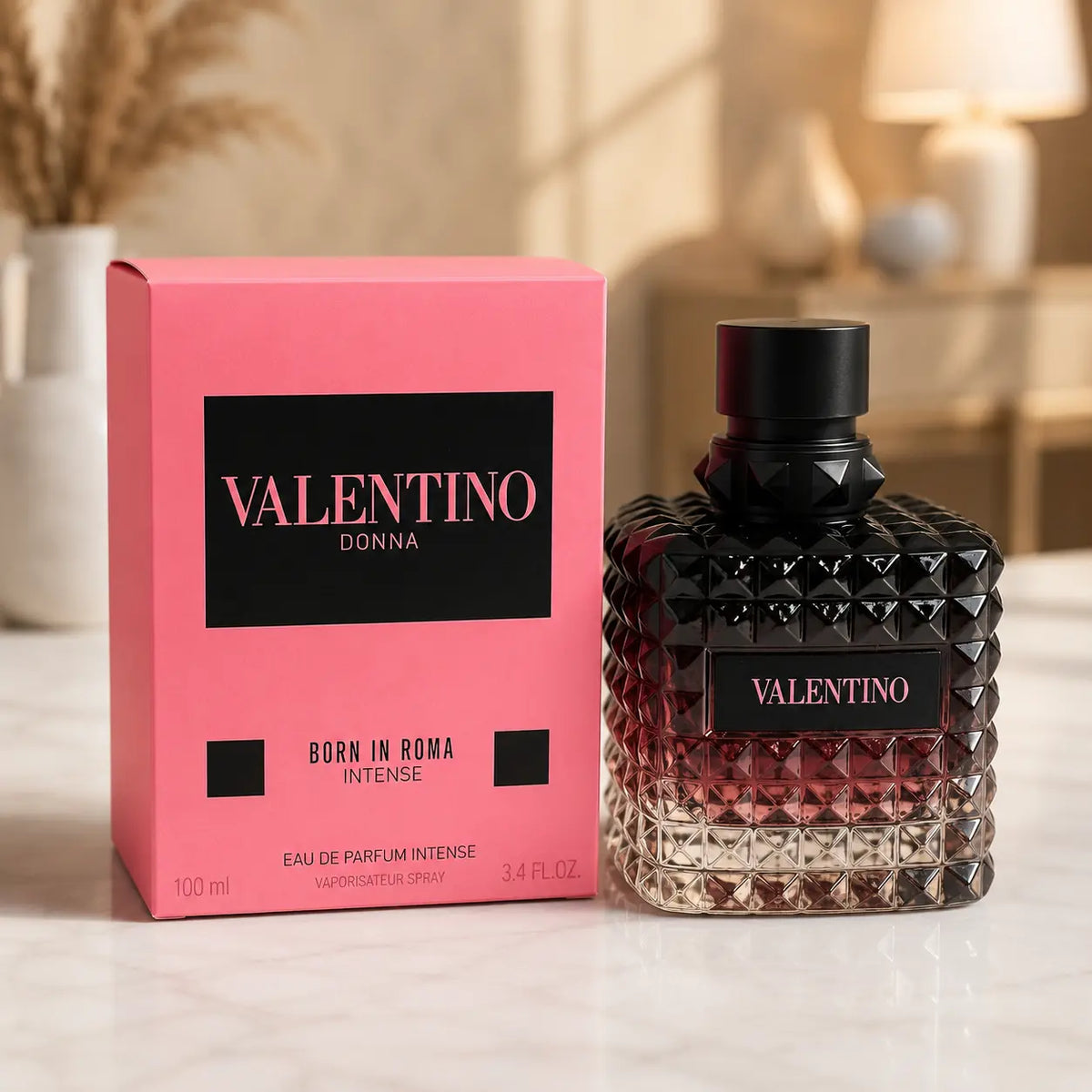 Valentino Donna Born in Roma Intense Eau de Parfum 100ml perfume bottle and box