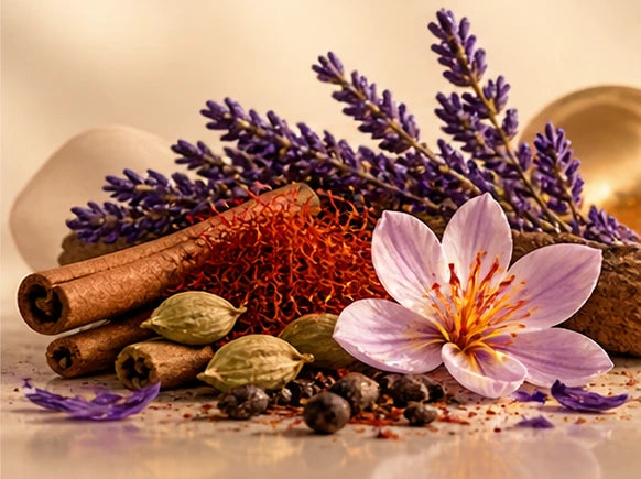 ysl spice lavender botanical composition